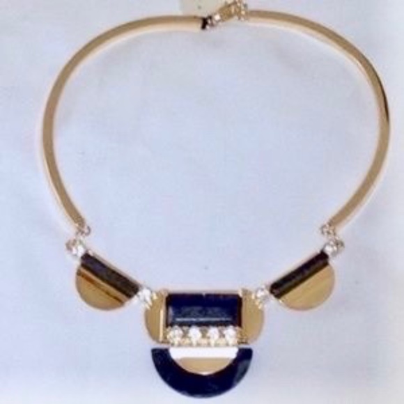 💲SALE💲  NWT T Tahari Semi Precious Necklace w/Lapis - Picture 1 of 8